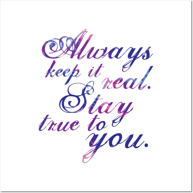 Keep It Real - Violet Wall Art by FalconArt